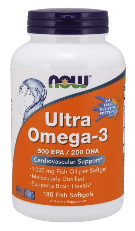 NOW Foods Ultra Omega-3 žuvų kapsulės