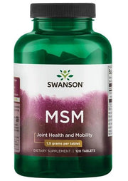 Swanson MSM, 1500mg - 120 tablečių maisto papildas