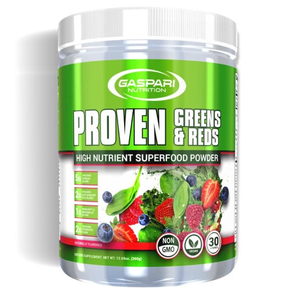 Gaspari Nutrition Proven Greens & Reds, Maisto papildas, žalių ir raudonų daržovių milteliai
