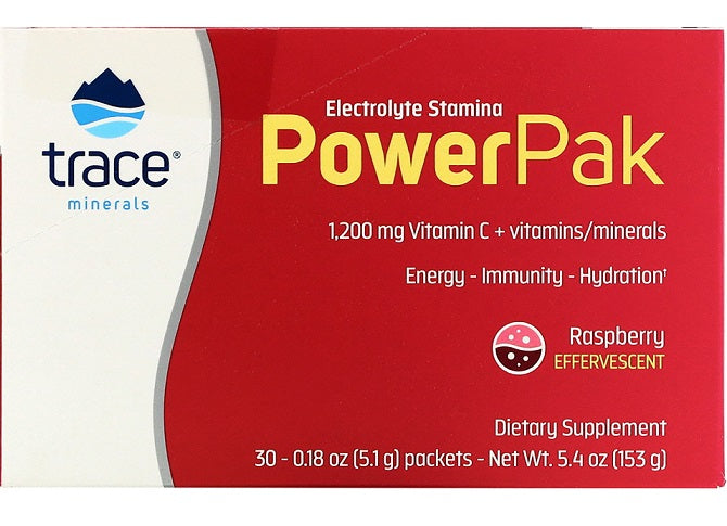 Elektrolitai PowerPak, aviečių skonio, 30 paketėlių