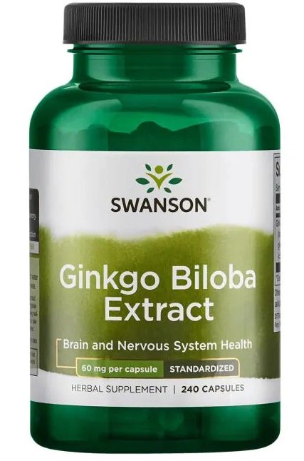 Ginkgo Biloba ekstraktas, 240 kapsulių