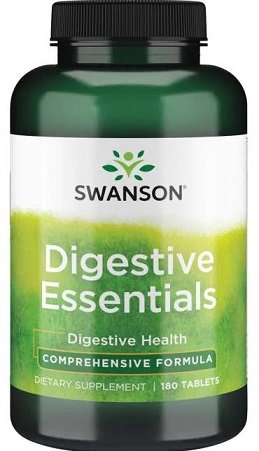 Swanson Digestive Essentials - 180 tablečių, virškinimo papildas