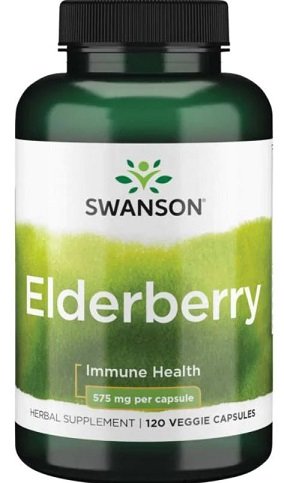 Swanson Elderberry maisto papildas kapsulėse