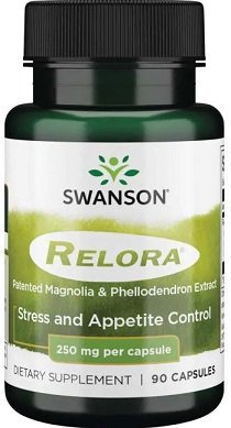 Swanson Relora, 250mg - 90 kapsulių maisto papildas svorio kontrolei
