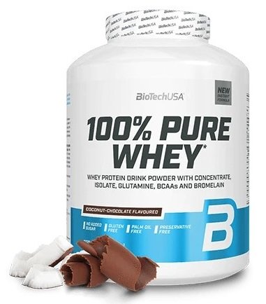 BioTechUSA 100 % puhdasta heraproteiinia, kookos-suklaa - 2270 grammaa