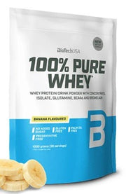 BioTechUSA 100 % puhdasta heraproteiinia, banaani - 1000 grammaa