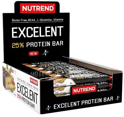 Baltymų batonėlis Nutrend Excelent 25% Protein Bar, Peanut Butter, 18 vnt.