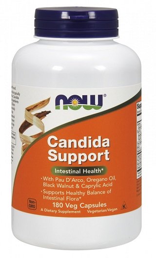 NOW Foods Candida-tuki - 180 kapselia