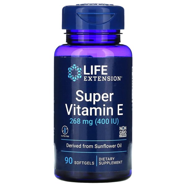Life Extension Super E-vitamiini, 268 mg - 90 kapselia