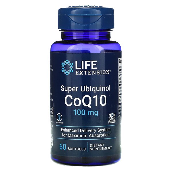 Life Extension Super Ubikinoli CoQ10, 100 mg - 60 kapselia