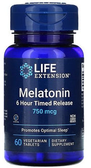 Life Extension Melatoninas, miegui, 60 tablečių