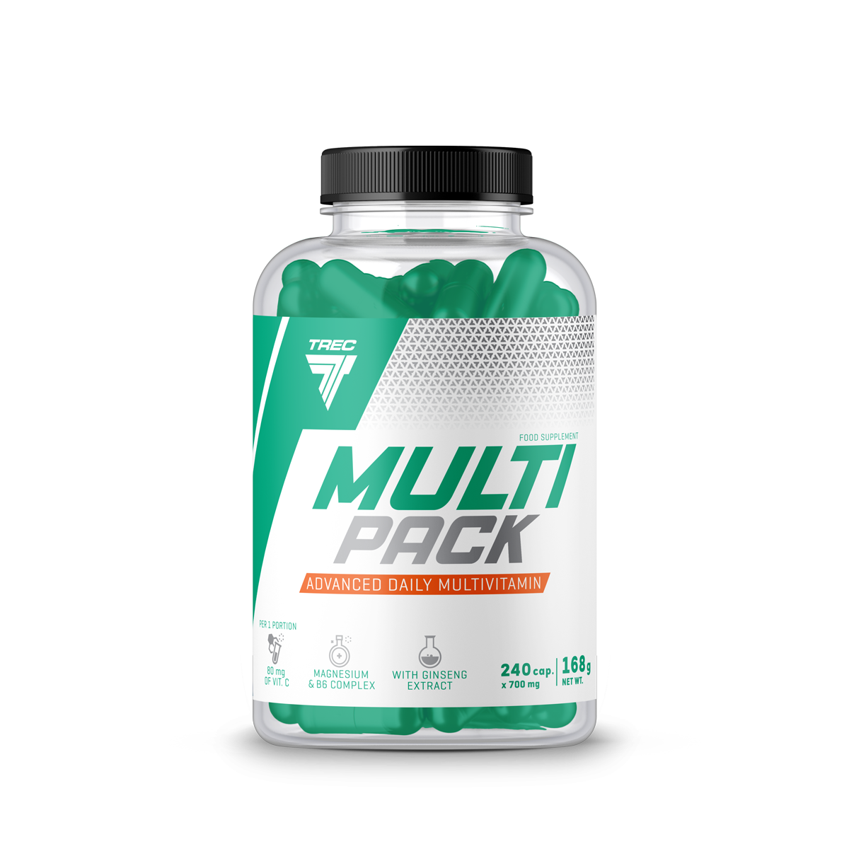 Trec Nutrition Multi Pack - 240 kapsulių, maisto papildas, vitaminai ir mineralai