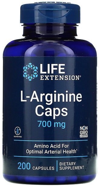 L-Argininės kapsulės, 700 mg, maisto papildas