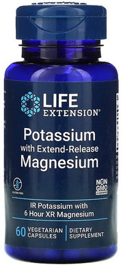 Life Extension Potassium ja pitkävaikutteinen magnesium - 60 kapselia