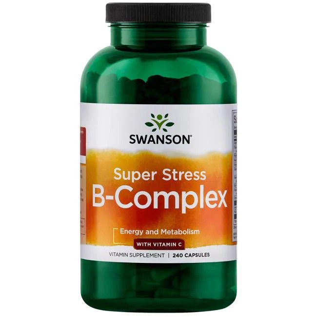 Swanson vitaminų B komplekso kapsulės