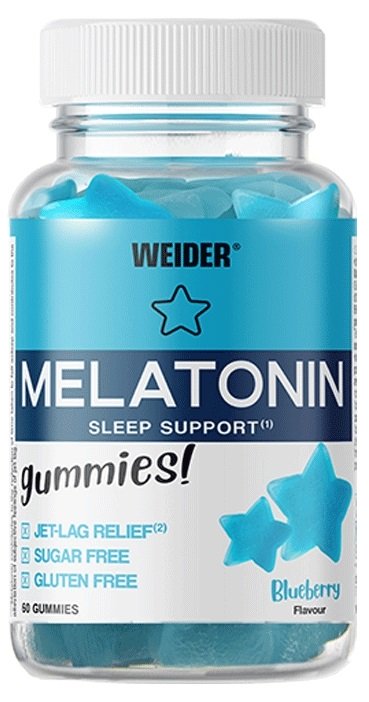 Weider-melatoniini, mustikka - 60 purukumia