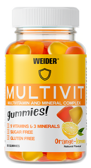 Weider Multivit, Orange Lemon - 80 guminukų