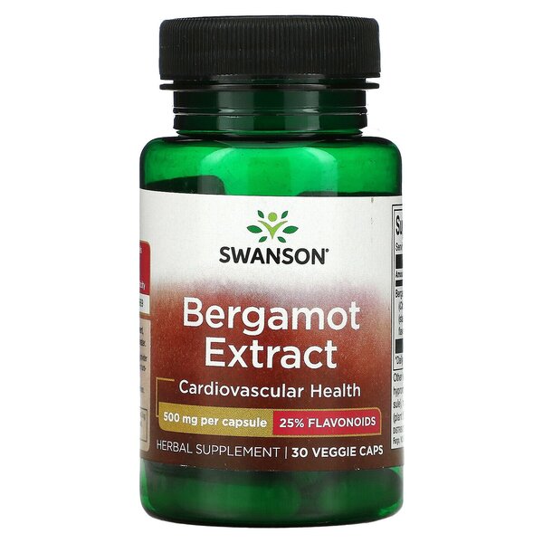 Swanson Bergamot Extract kapsulės