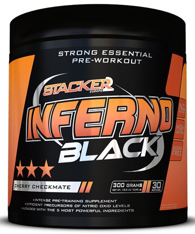 Pre-workout maisto papildas Stacker2 Europe Inferno Black, Cherry Checkmate