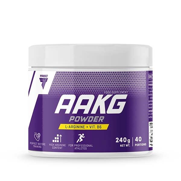 Trec Nutrition AAKG milteliai, apelsinų skonio, sporto papildas
