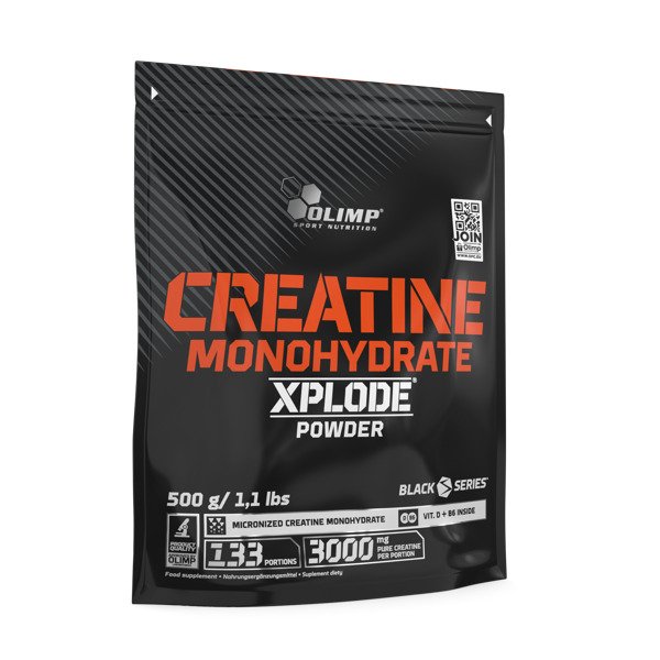Kreatino monohidrato milteliai, Olimp Nutrition, citrinų skonis, 500 g