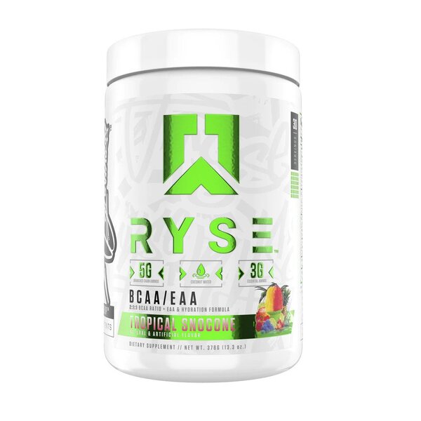 RYSE BCAA + EAA, trooppinen lumikartio - 378 grammaa