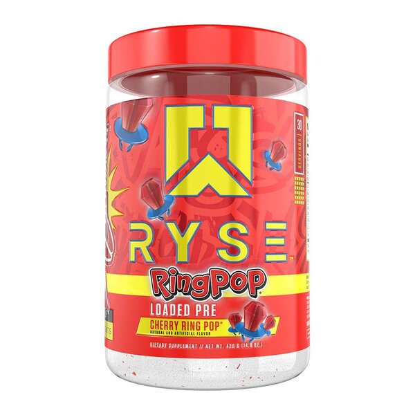 RYSE Loaded Pre, Cherry Ring Pop, maisto papildas
