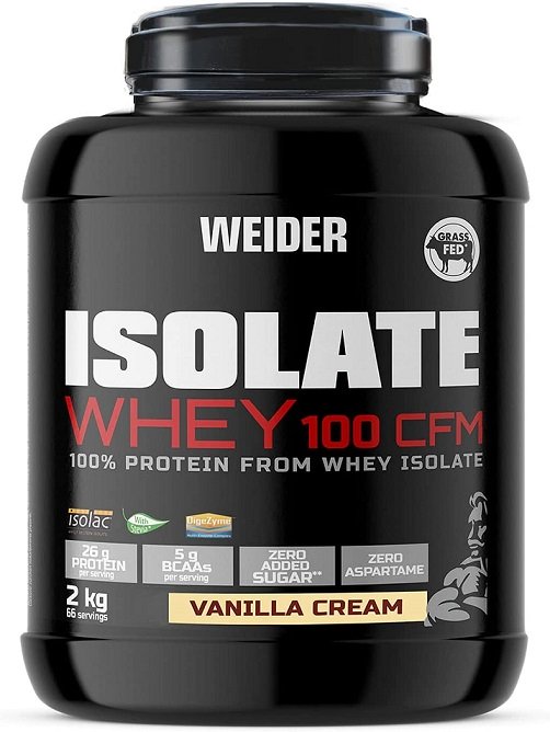 Weider Isolate Whey 100 CFM, Vanilės kremas, maisto papildas, baltymai