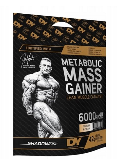 Dorian Yates Metabolic Mass Gainer, Cookies & Cream - 6000 g maisto papildas