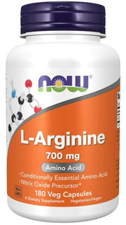 L-Argininas maisto papildas, 700mg, 180 veg kapsulės