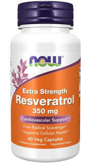 NOW Foods Resveratrol, Extra Vahva 350mg - 60 Kapselia
