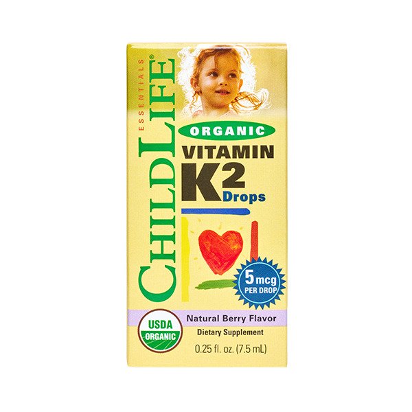 Child Life K2-vitamiinitipat, luonnonmarja - 7 ml.