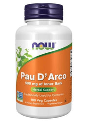 NOW Foods Pau D'Arco, 500mg - 100 kapsulių
