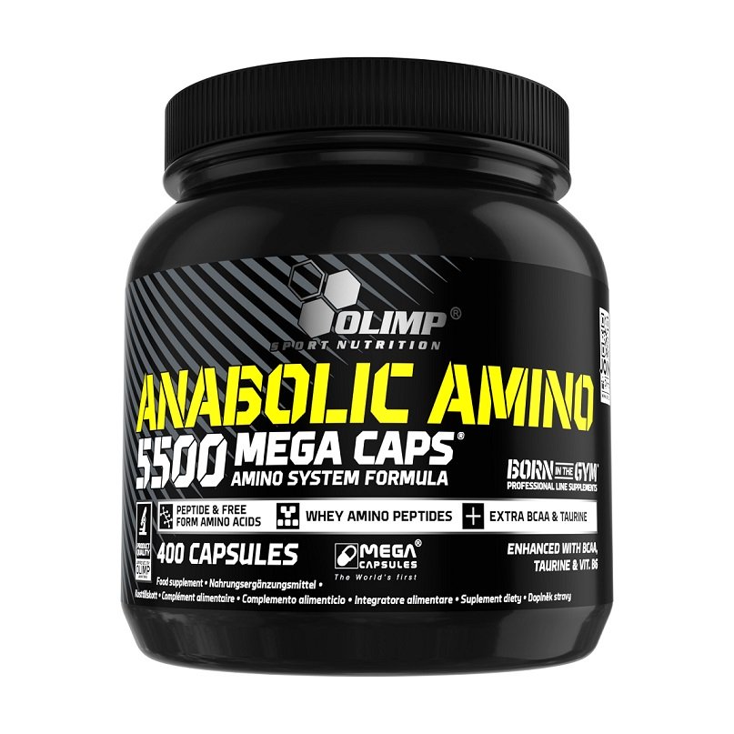 Olimp maisto papildas Anabolic Amino 5500, Mega Caps, 400 kapsulių