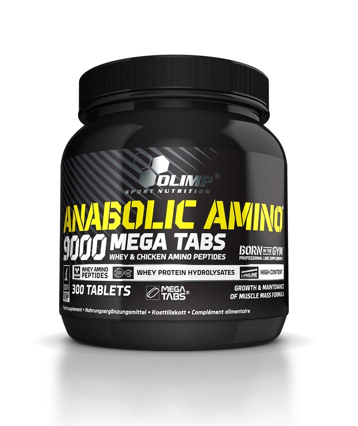 Maisto papildas Olimp Nutrition Anabolic Amino 9000, Mega Tabs - 300 tablečių