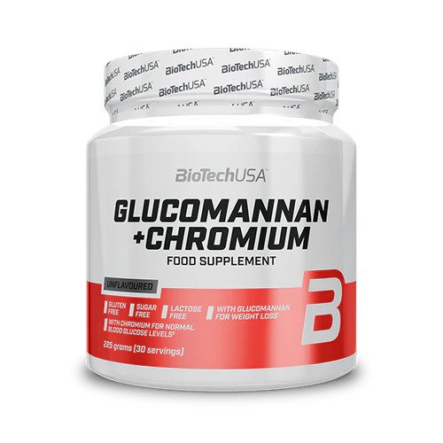 BioTechUSA Glukomannaani + Kromi - 225 grammaa