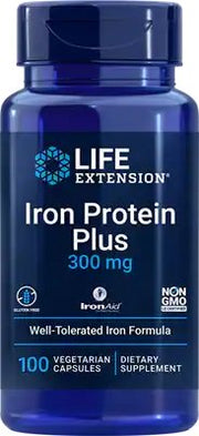 Life Extension Rautaproteiini Plus, 300 mg - 100 kapselia