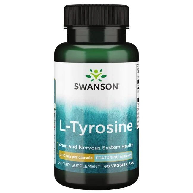 Swanson L-Tyrosine, 500mg - 60 kapsulių