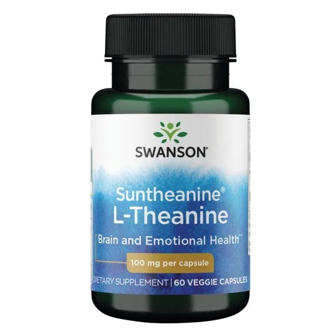 Swanson Suntheanine L-Teaniini, 100 mg - 60 kapselia