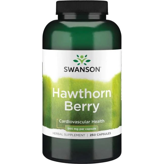 Swanson Hawthorn Berry, 565mg - 250 kapsulių, sveikatos papildas