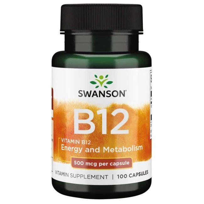 Swanson B12 vitaminai kapsulės