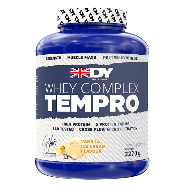 Dorian Yates Whey Complex Tempro, Vanilla - 2270 g baltymų papildas