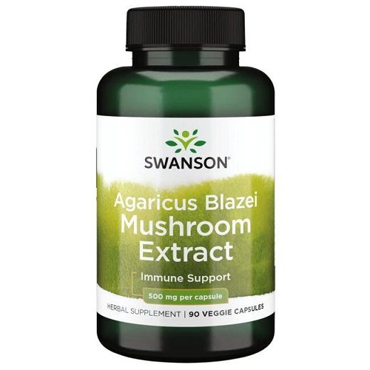 Swanson Agaricus Blazei grybelio ekstraktas, 500mg, maisto papildas