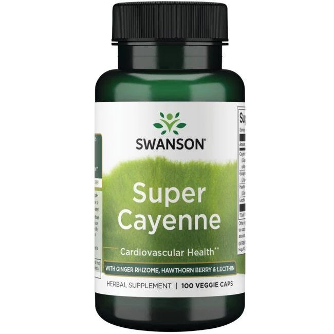 Swanson Super Cayenne kapsulės sveikatai