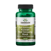 Swanson Full Spectrum Korean punainen ginsengjuuri, 400 mg - 90 kapselia