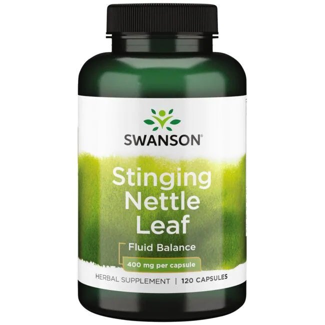 Swanson Stinging Nettle Leaf, 400mg - 120 kapsulių maisto papildas