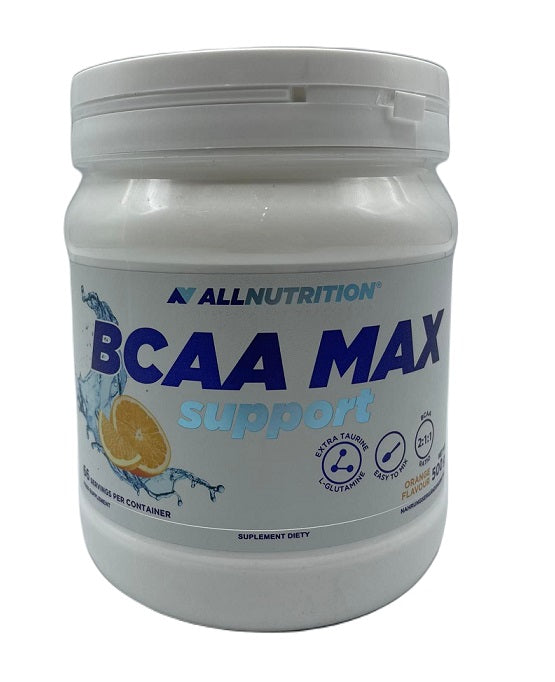 Maisto papildas BCAA Max Support, apelsinų skonio