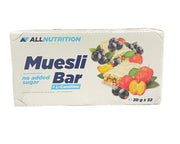 Allnutrition Muesli Bar + L-Carnitine, jogurto ir juodųjų serbentų užkandis