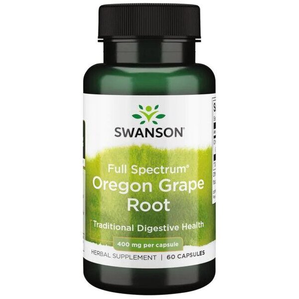 Swanson Oregon Grape Root kapsulės sveikatai