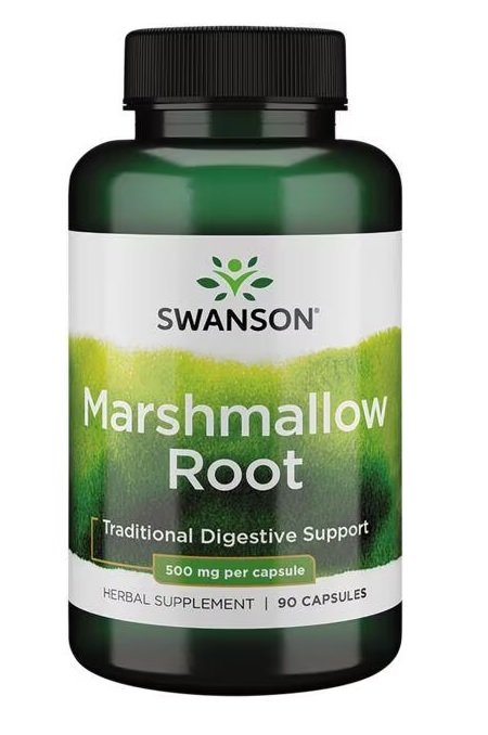 Swanson Marshmallow Root, 500mg - 90 kapsulių, sveikatos papildas